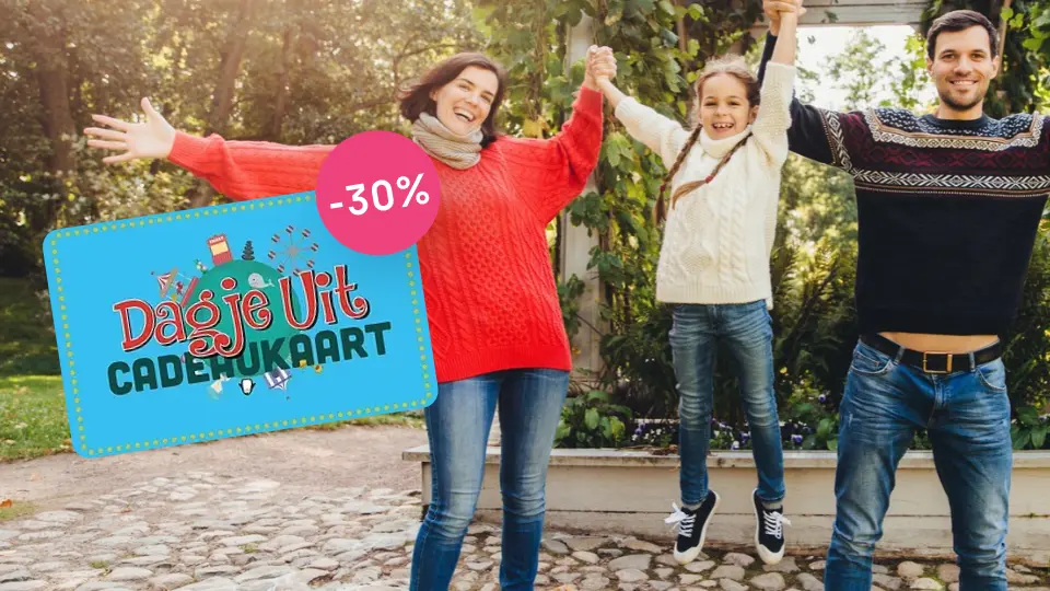 Korting op uitjes: minstens 30% met de Dagje Uit Cadeaukaart